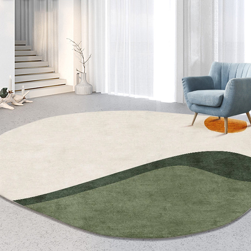 Chic Moderner Bereich Teppich Farbblock Polyester Fläche Teppich Flecken widerstandsfähiger Teppich für Wohnkultur