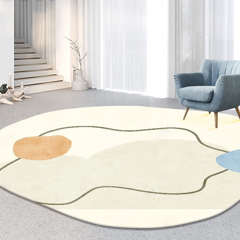 Chic Moderner Bereich Teppich Farbblock Polyester Fläche Teppich Flecken widerstandsfähiger Teppich für Wohnkultur