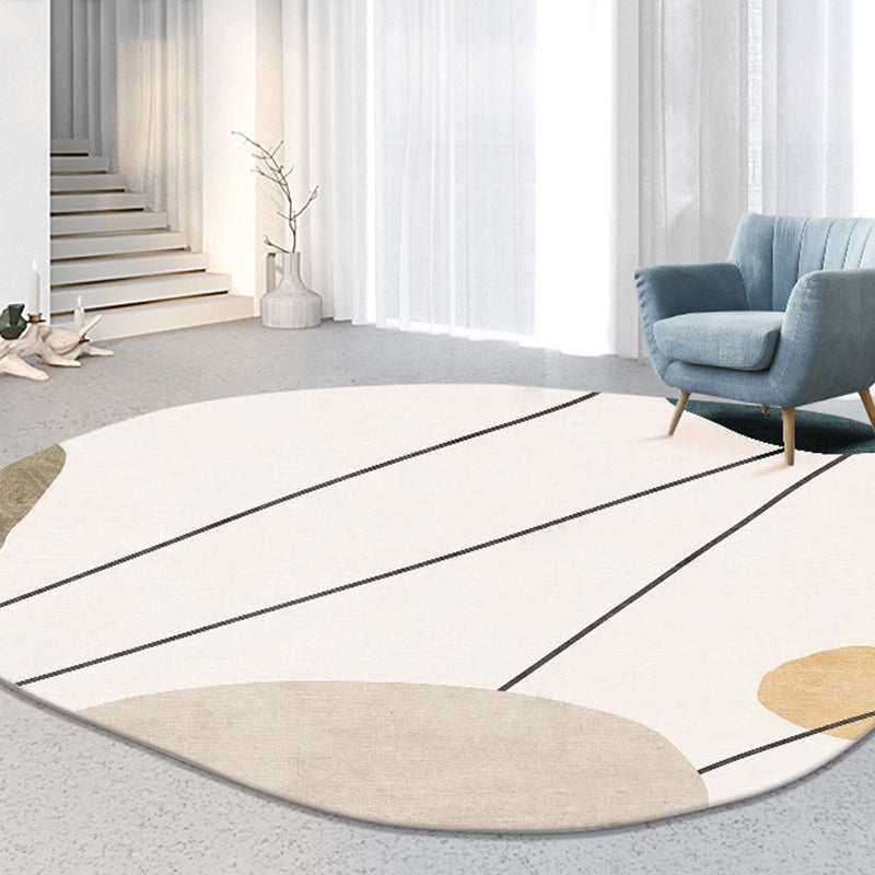 Chic Moderner Bereich Teppich Farbblock Polyester Fläche Teppich Flecken widerstandsfähiger Teppich für Wohnkultur