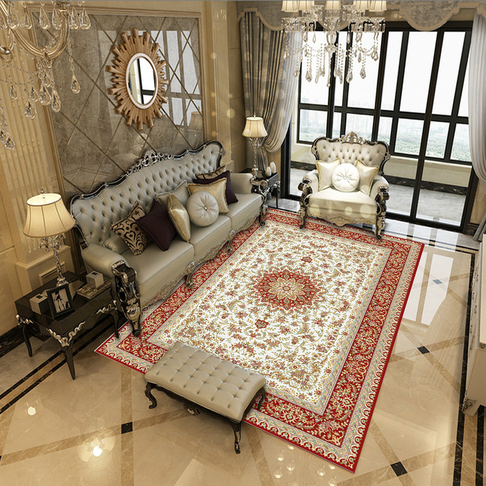 Antike Medaillon -Druckteppich Polyester Innenteppich -Teppichfleck -Widerstands -Fläche Teppich für Wohnzimmer