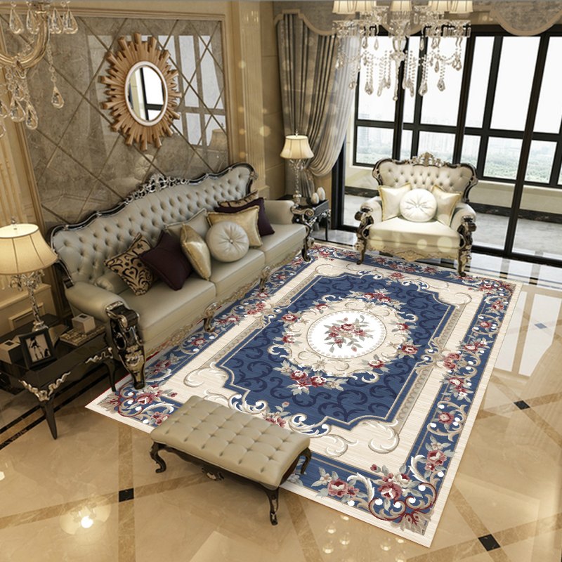 Yellow Modern Rug Blending Graphic Rug Non-Slip Backing Rug for Living Room