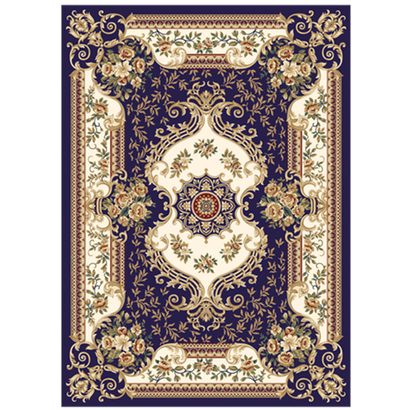 Yellow Modern Rug Blending Graphic Rug Non-Slip Backing Rug for Living Room