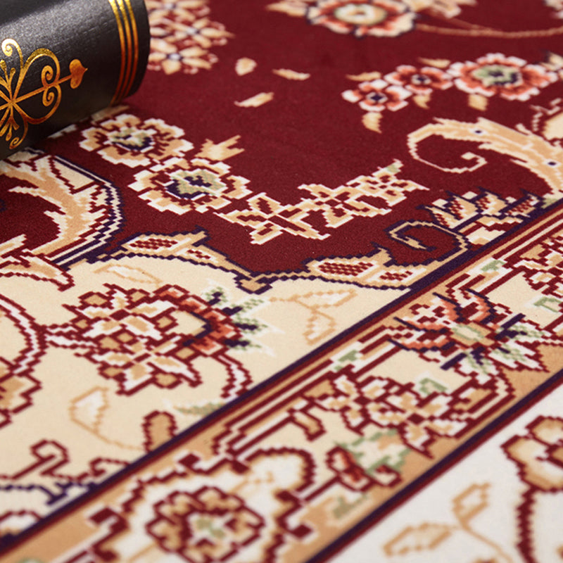 Yellow Modern Rug Blending Graphic Rug Non-Slip Backing Rug for Living Room