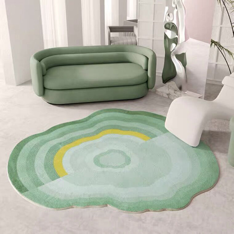 Modern Polyester Rug Creative Novelty Shape Carpet Stain Resistant Area Rug for Living Room