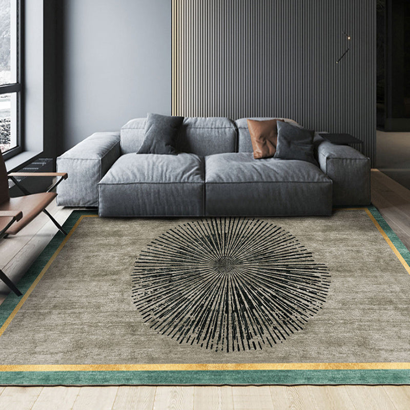 Minimalist Indoor Rug Washable Carpet Polyester Stain Resistant Area Rug for Living Room