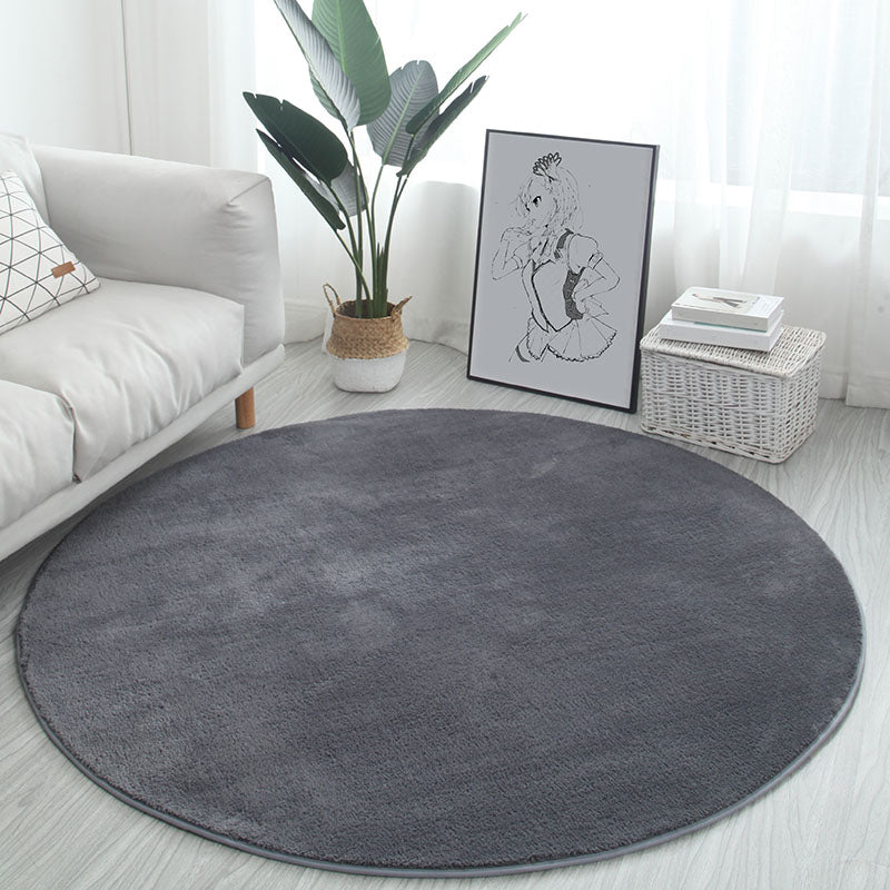 Alfombra casual gris mezcla alfombra de color sólido alfombra sin deslizamiento para sala de estar para sala de estar
