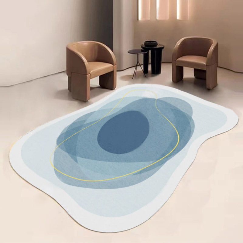 Stylish Novelty Shape Carpet Trendy Polyester Rug Anti-Slip Backing Carpet for Home Decor