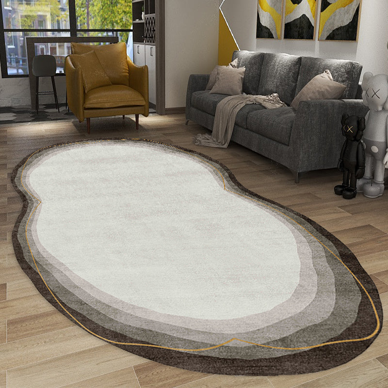 Stylish Novelty Shape Carpet Trendy Polyester Rug Anti-Slip Backing Carpet for Home Decor
