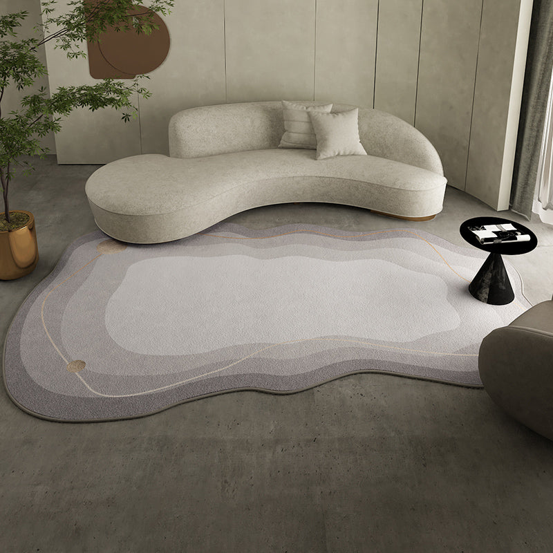 Minimalist Novelty Shape Rug Modern Indoor Rug Polyester Stain Resistant Area Rug for Living Room