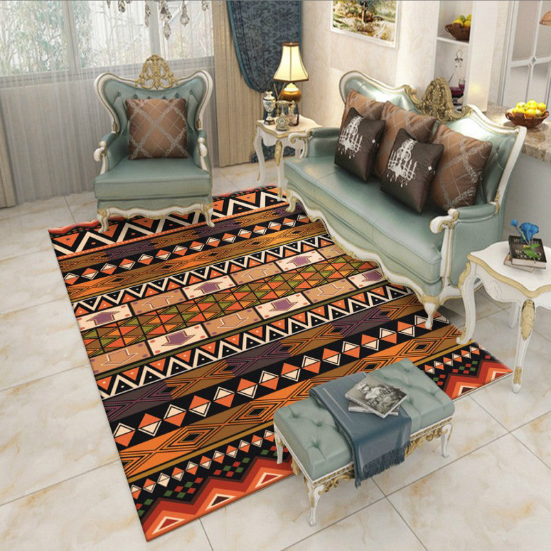 Tapis imprimé Boho-Chic Harlequin Polyester Tapis d'intérieur Tapis de support sans glissement pour salon