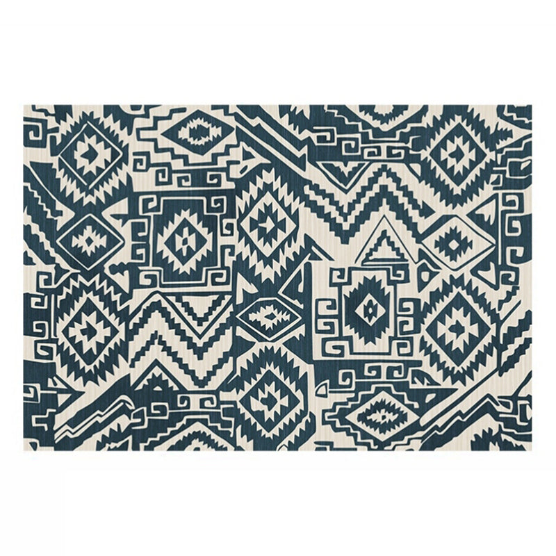 Bohemian Southwestern Print Rug Polyester Indoor Carpet Stain Resistant Area Rug for Living Room