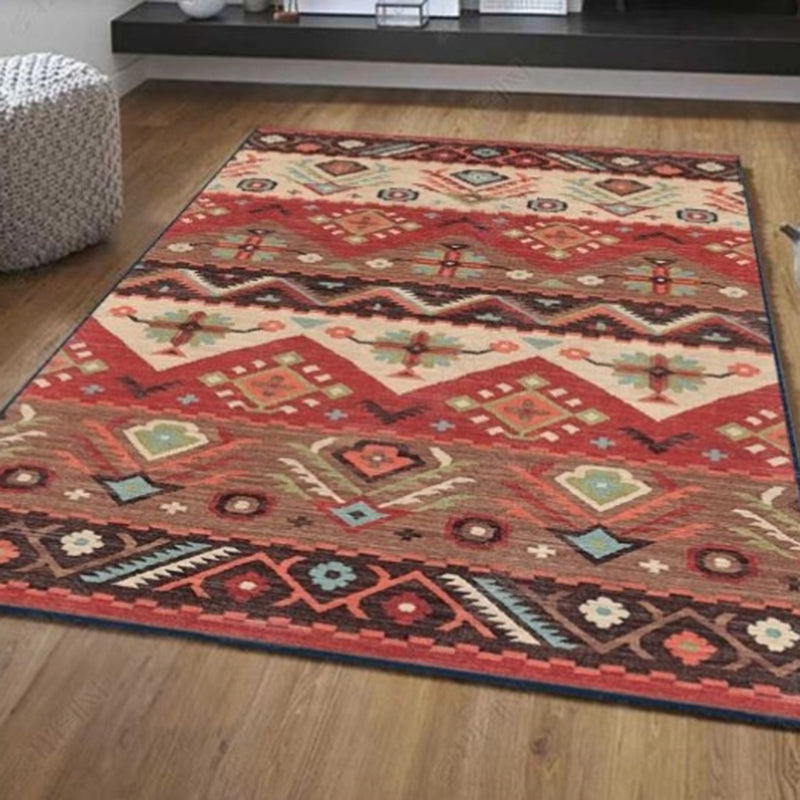 Alfombra de estampado de estampado suroeste bohemio alfombra resistente a la alfombra interior para sala de estar para sala de estar