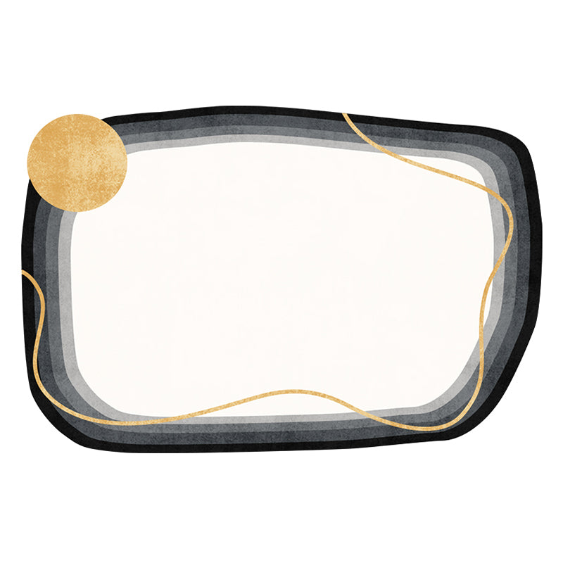 Chique woonkamer tapijt kleurblokkeerd polyester gebied tapijt niet-slip achterste backing area tapijt
