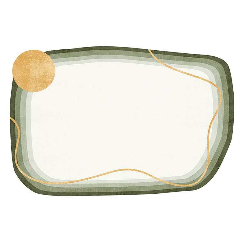 Chique woonkamer tapijt kleurblokkeerd polyester gebied tapijt niet-slip achterste backing area tapijt