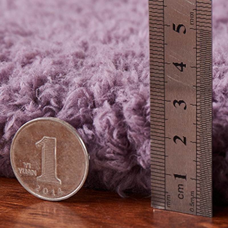 Novelty Plain Shag Rug Polyester Indoor Carpet Non-Slip Backing Area Carpet for Home Decoration