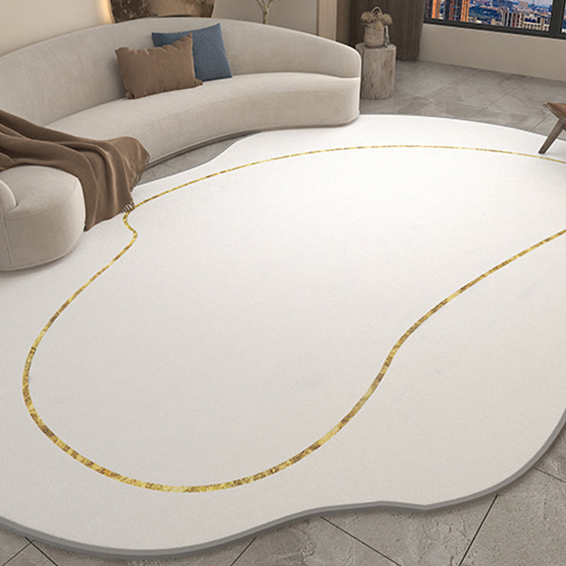 Ausgefallener Wohnzimmer Teppich Farbblock Polyester Fläche Teppich nicht rutschfestem Hintergrund Teppich