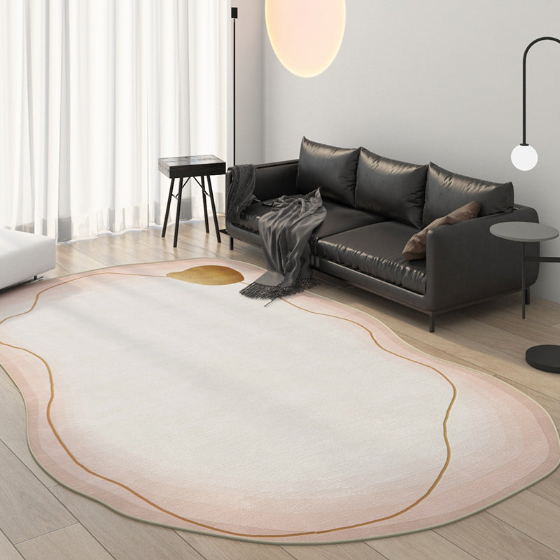 Simplicity Transitional Print Carpet Polyester Indoor Carpet Stain Resistant Rug for Living Room