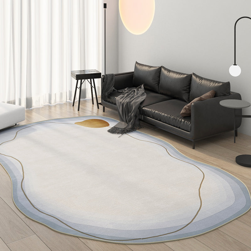 Simplicity Transitional Print Carpet Polyester Indoor Carpet Stain Resistant Rug for Living Room