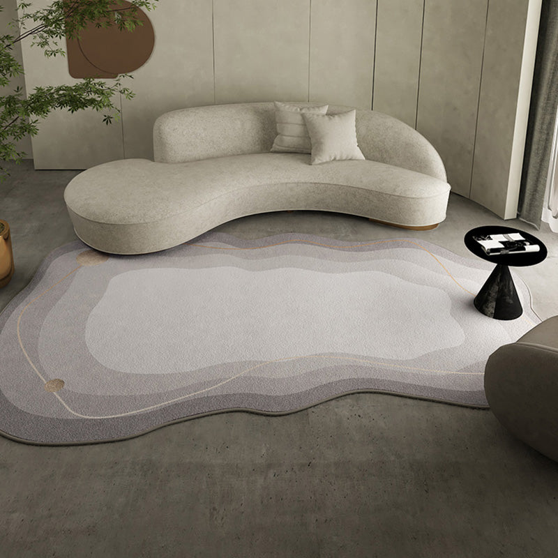 Minimalist Transitional Print Carpet Polyester Indoor Carpet Stain Resistant Rug for Home Decoration