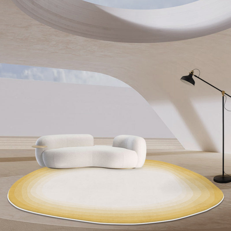 Modern Novelty Shape Rug Stylish Washable Rug Polyester Non-Slip Backing Carpet for Home Decor