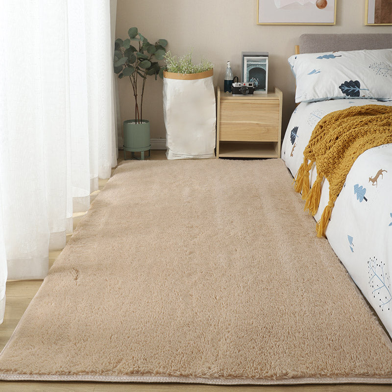 Casual massief shag tapijt polyester gebied tapijt vlekbestendig binnenvleed voor woningdecoratie