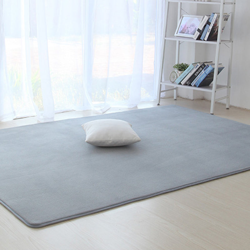 Comfort Plain Shag Rug Polyester Indoor Carpet Non-Slip Backing Area Carpet for Home Decoration