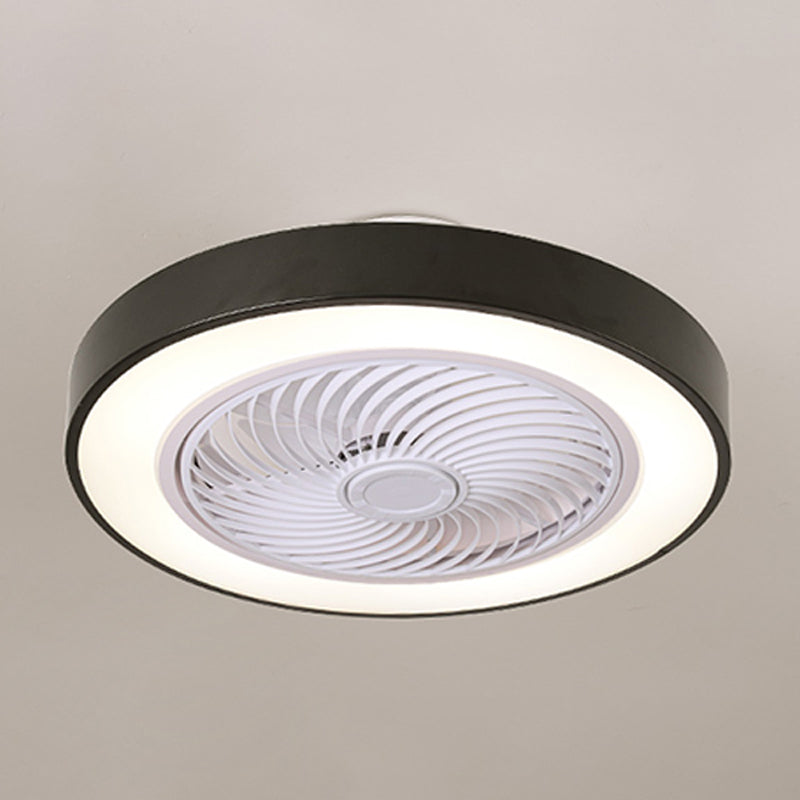 Windkanal-LED-Deckenlüfter Makkaronstil Metal Schlaf