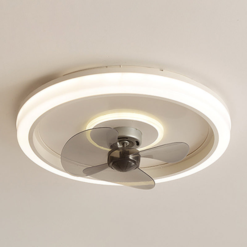 Acrylhalo -Ring Deckenlüfter Leuchte Makkaron Minimalist LED Semi Flush Leuchte