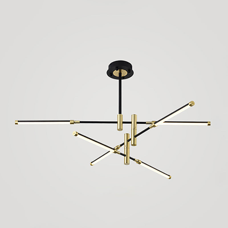 Postmodern metalen multi-tier kroonluchter verlichtingsarmatuur LED kroonluchter hanger voor zitkamer