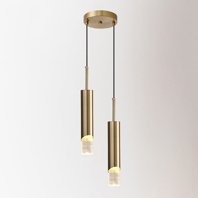 Lampada a led Lampada Simplicità Illuminazione a sospensione con una chiara tonalità acrilica per camera da letto