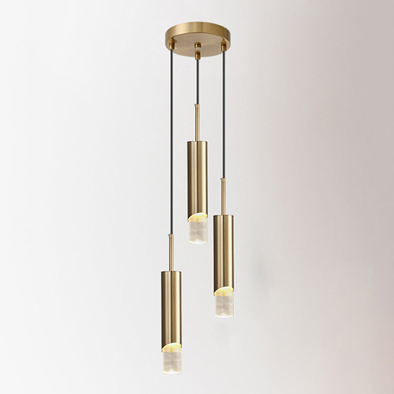 Lampada a led Lampada Simplicità Illuminazione a sospensione con una chiara tonalità acrilica per camera da letto