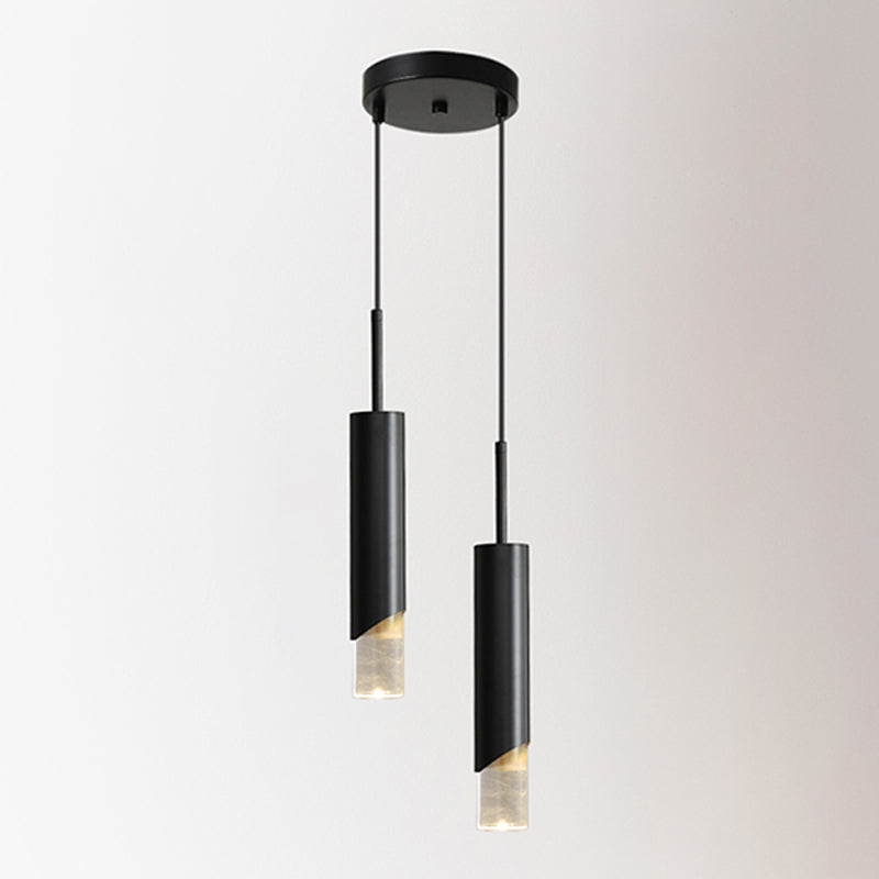 Lampada a led Lampada Simplicità Illuminazione a sospensione con una chiara tonalità acrilica per camera da letto