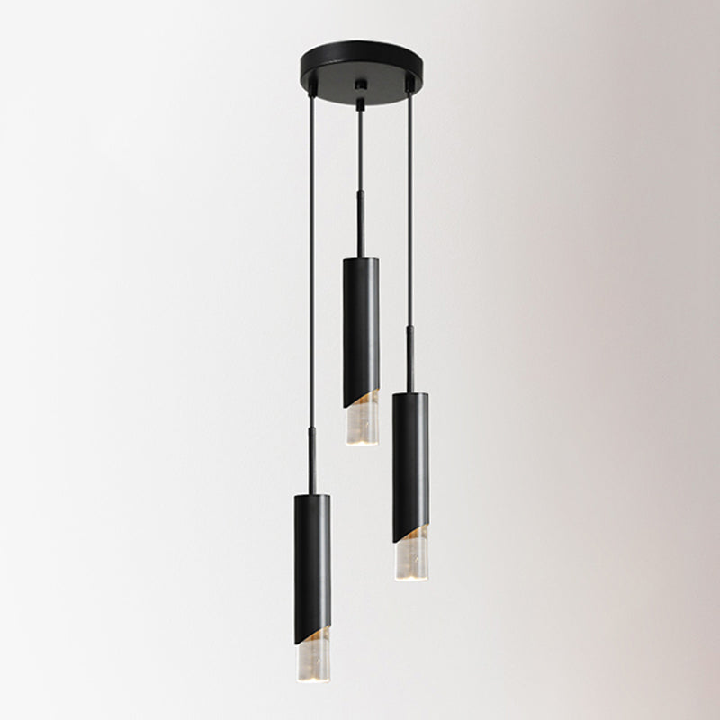 Lampada a led Lampada Simplicità Illuminazione a sospensione con una chiara tonalità acrilica per camera da letto