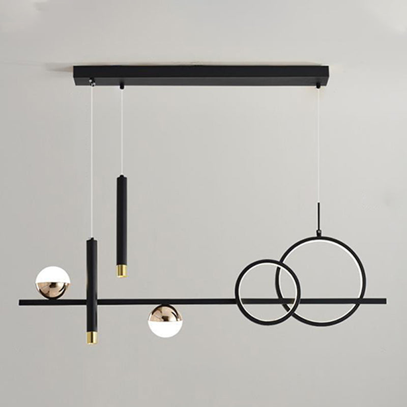 Linear Isola Lighting Acrilic Contemporary Simplicity Fishings a sospensione per il ristorante