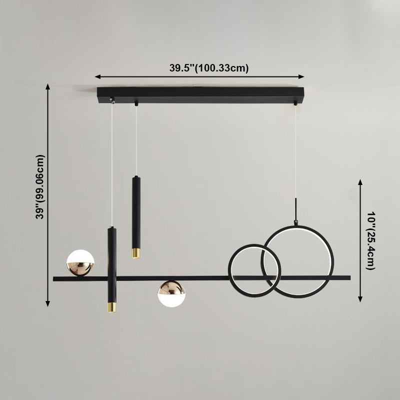 Linear Isola Lighting Acrilic Contemporary Simplicity Fishings a sospensione per il ristorante