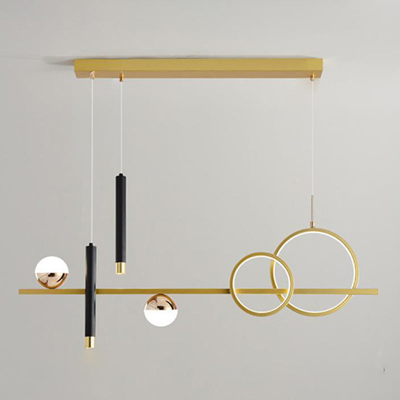 Linear Isola Lighting Acrilic Contemporary Simplicity Fishings a sospensione per il ristorante