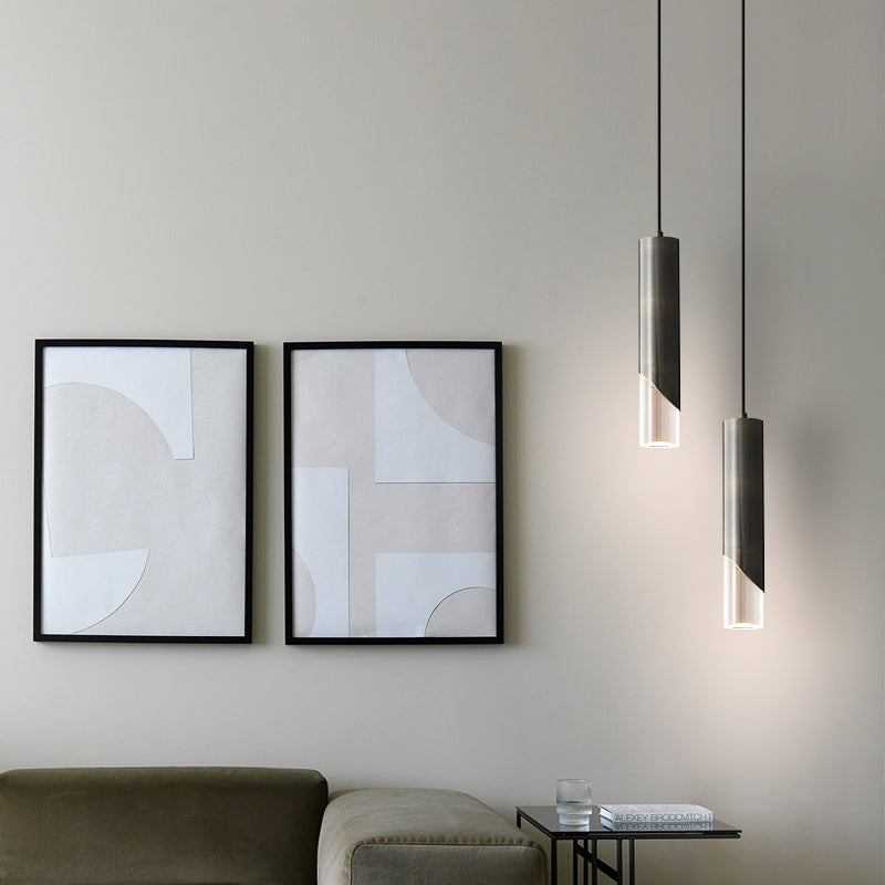 Altura ajustable colgante metal luz colgante de colgante contemporáneo iluminación para dormitorio