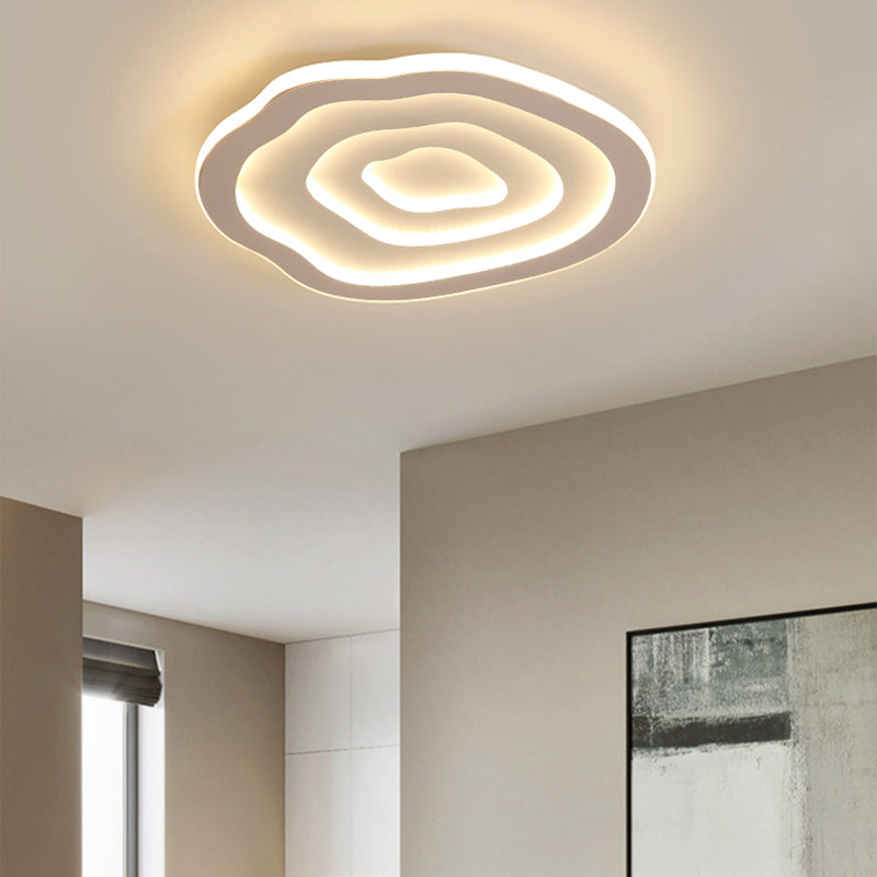 16"/20"/23" Long Flush Ceiling Light Fixture with Acrylic Shade Modern Flush Mount