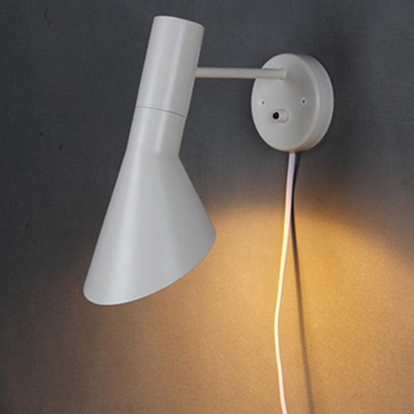 Creative Simplicity Contemporary Wall Sconce Lights with Metal Shade for Bedroom