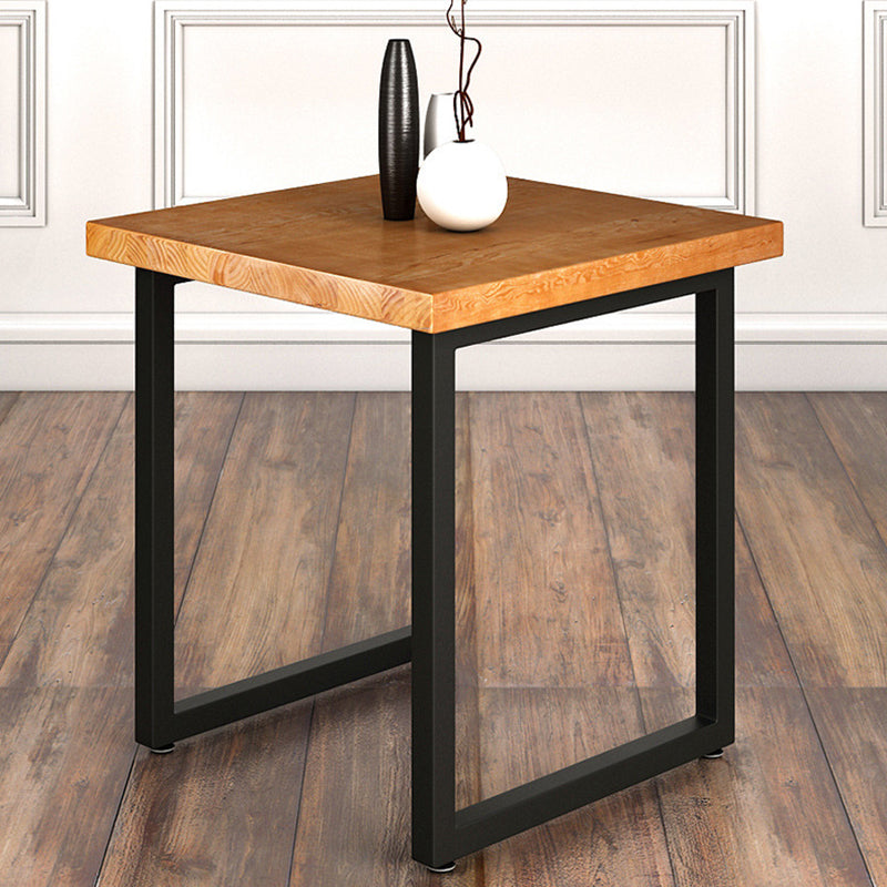 Industrial Solid Wood Dinner Room Kitchen Table Square Sled Table for Dining Room