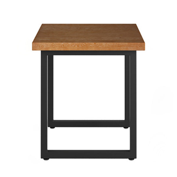Industrial Solid Wood Dinner Room Kitchen Table Square Sled Table for Dining Room