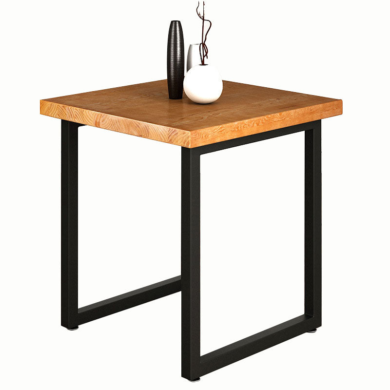 Industrial Solid Wood Dinner Room Kitchen Table Square Sled Table for Dining Room