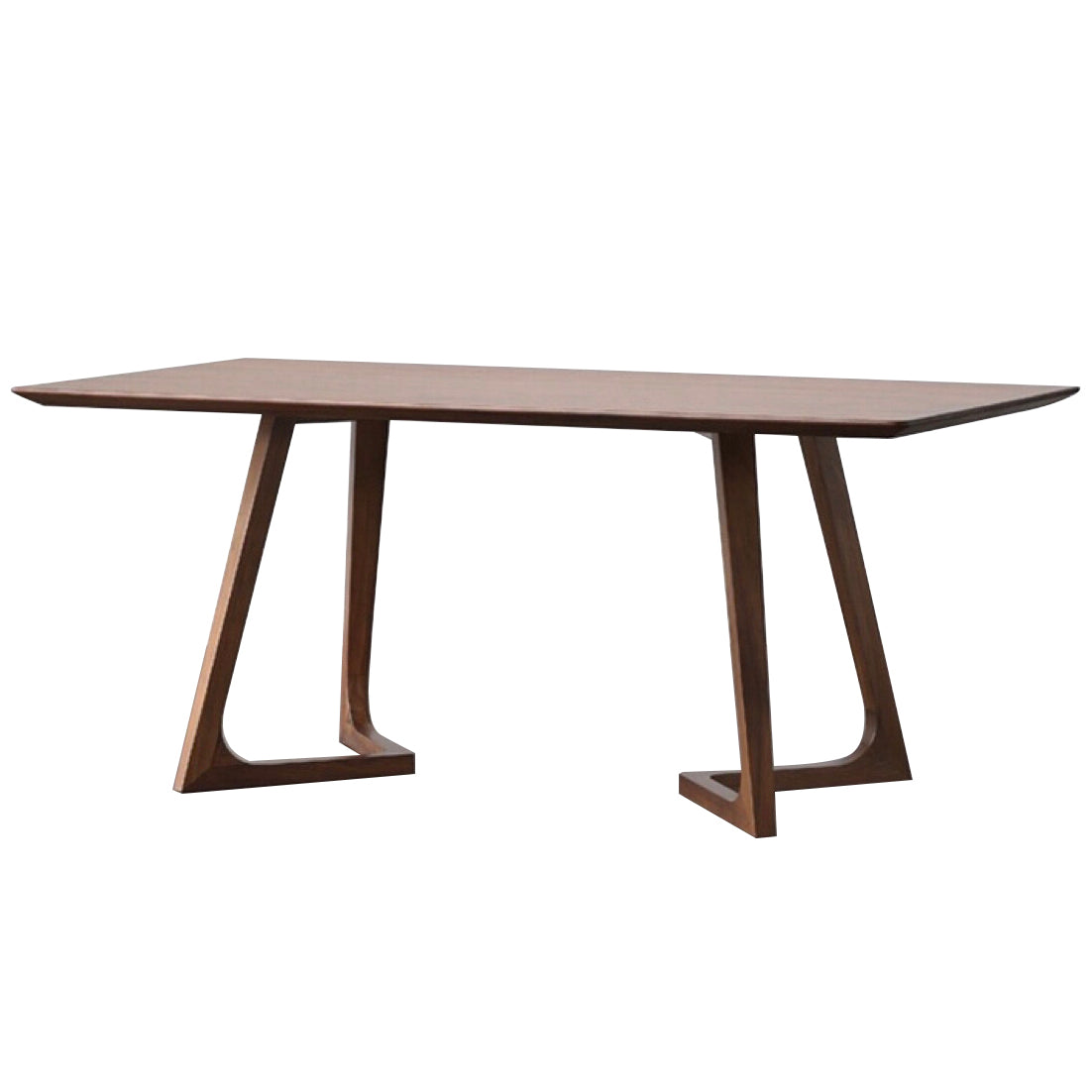 Round Wood Color Dining Table Solid Wood Table Modern with Double Pedestal