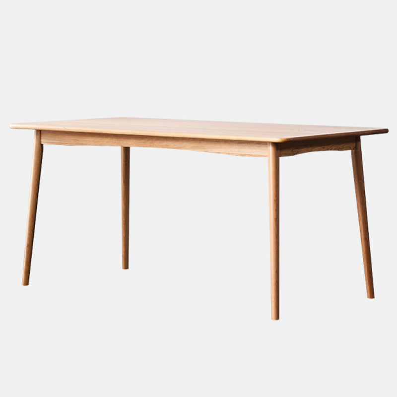 Vaste houten rechthoek eettafel in de natuur eigentijdse keuken houten tafel met 4 poten