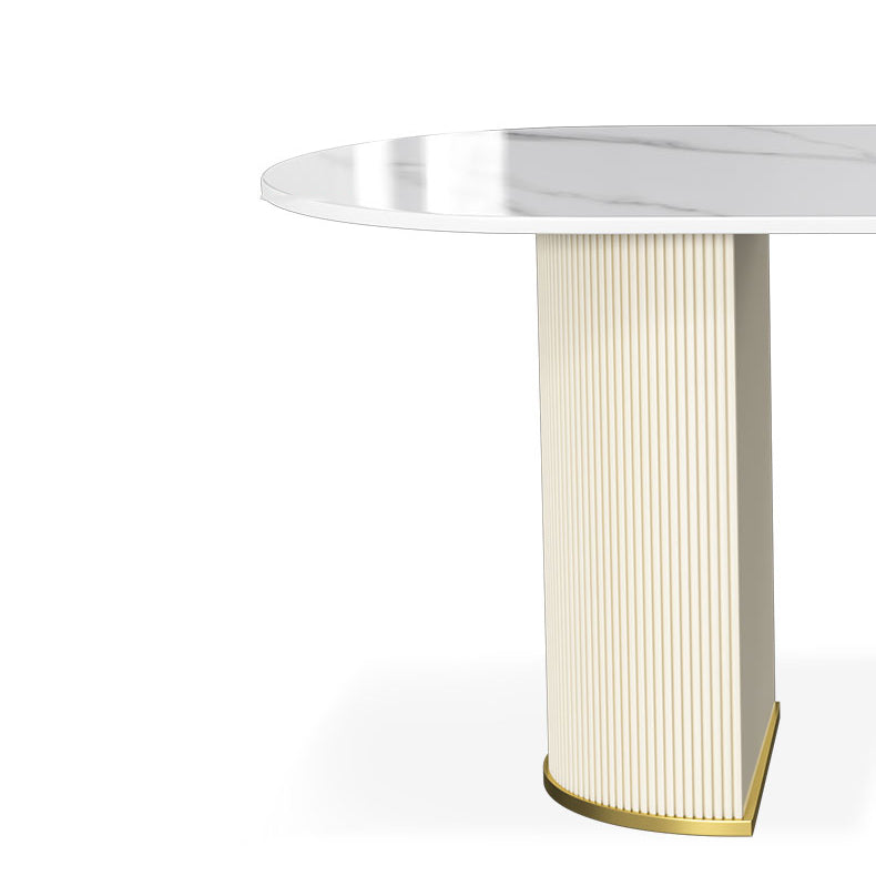 Metaal traditionele luxe gratis vorm binnen tafel gesinterde stenen tafel voor keuken