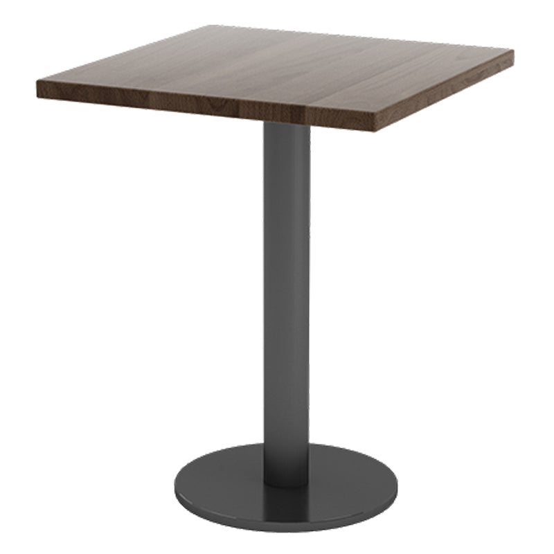 Industrial Brown Dinner Room Kitchen Table Solid Wood Top Table with Metal Base for Dining Room