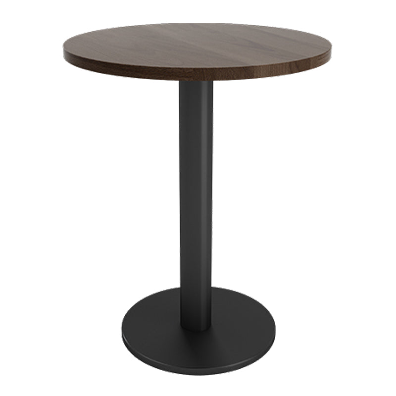 Industrial Brown Dinner Room Kitchen Table Solid Wood Top Table with Metal Base for Dining Room