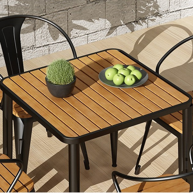 Industrial Style Dining Table 4 Metal Base Table for Home Kitchen Dinner