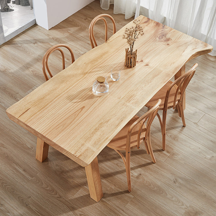 Tavolo da pranzo kaki standard glam tavolo da pranzo a forma di rettangolo in legno massiccio per cucina