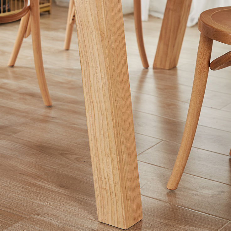 Tavolo da pranzo kaki standard glam tavolo da pranzo a forma di rettangolo in legno massiccio per cucina
